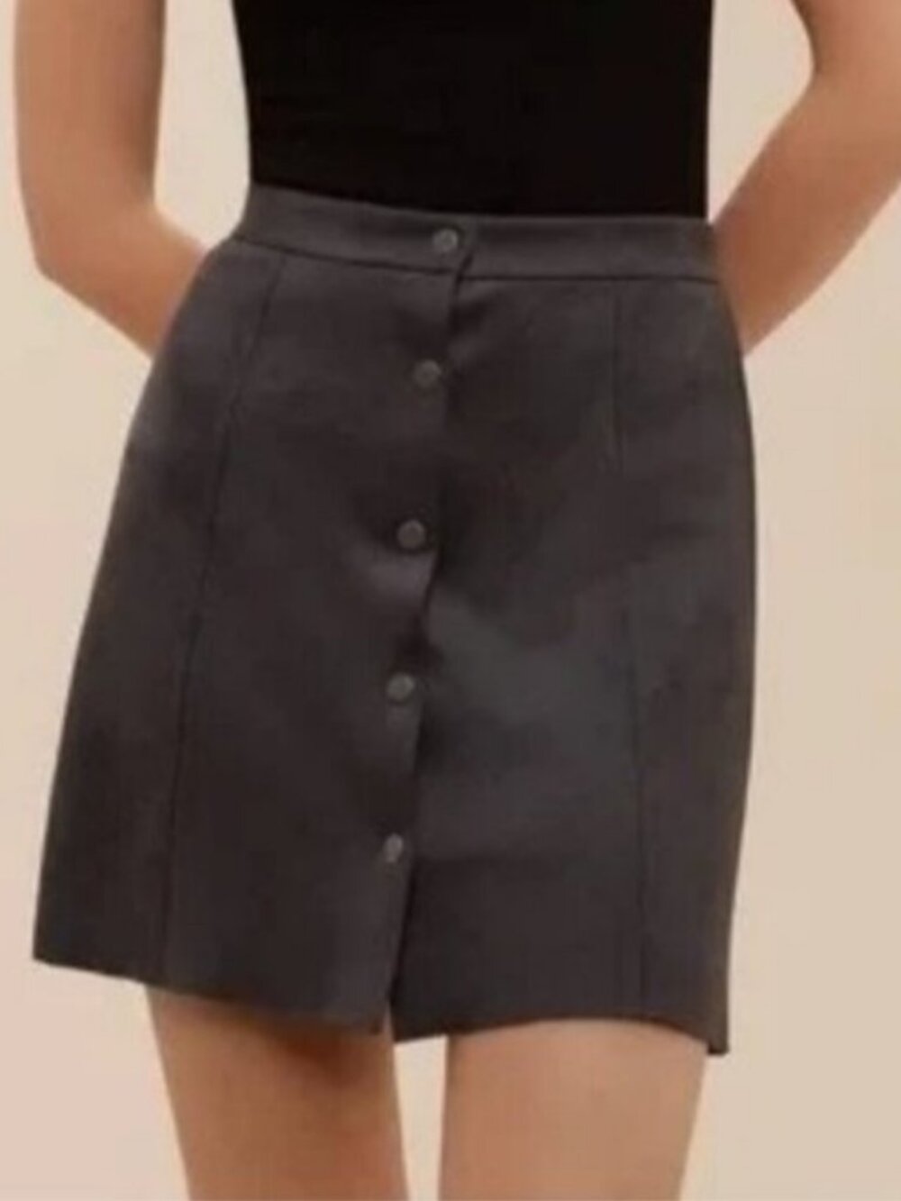 Aritzia Wilfred Free Centinela Vegan Suede Skirt